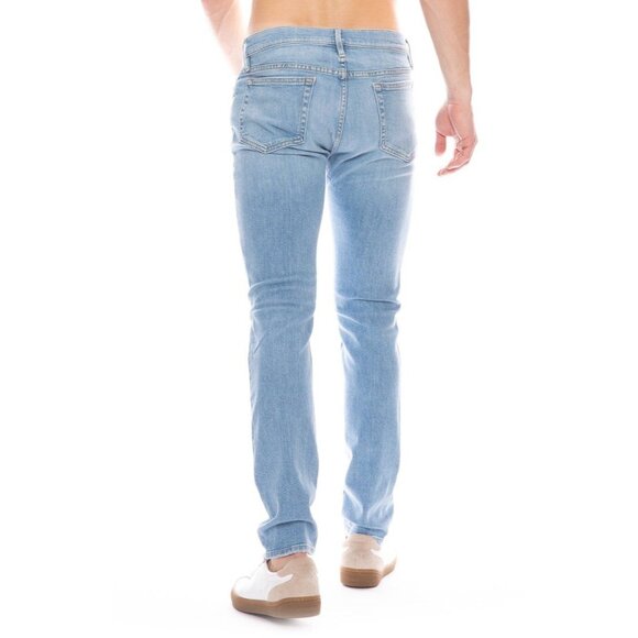 Frame L'Homme Dylan Skinny Jeans Men's Size 34 in Light Wash Dylan - Picture 2 of 10